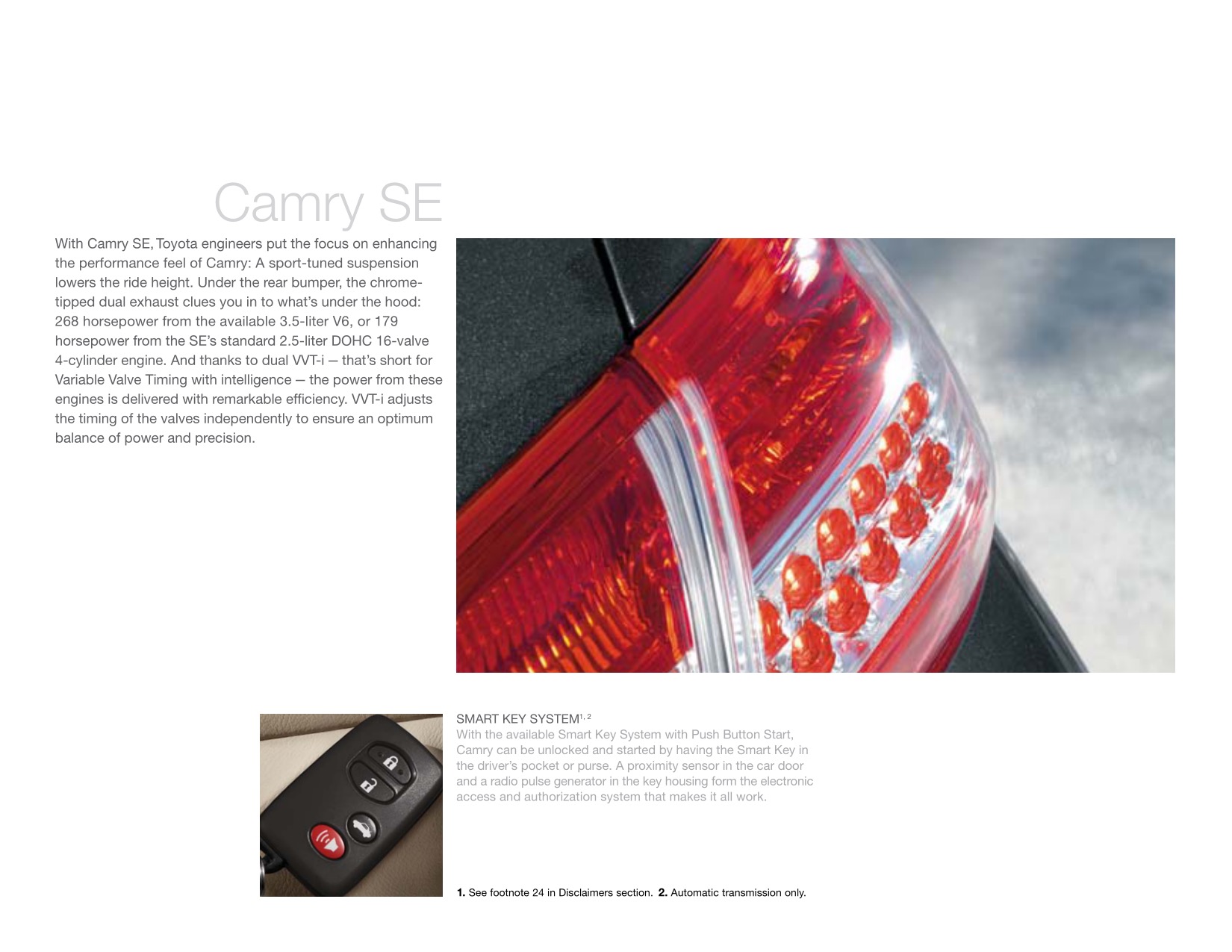 2011 Toyota Camry Brochure Page 8